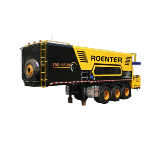 Pavimentadora de micro superfície inteligente tipo reboque SRO-9600TFC, pavimentadora de vedação de lama para manutenção de estradas de asfalto