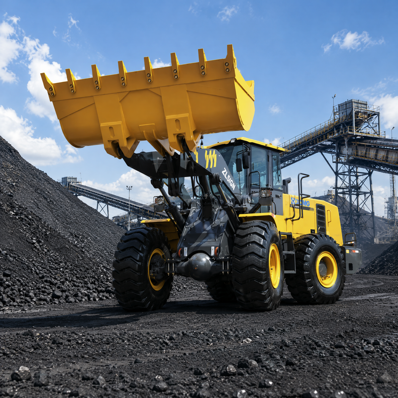 XCMG ZL50GN Carregador de rodas frontal de 5 toneladas 3.2m3 Construção de baldes Carregador pesado
