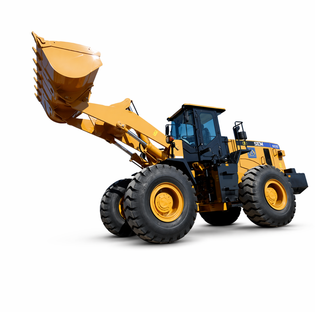 Carregadeira de Rodas para Construção Pesada, Design Seguro, Carregadeira Frontal de Fácil Manutenção para Obras de Mineração e Construção