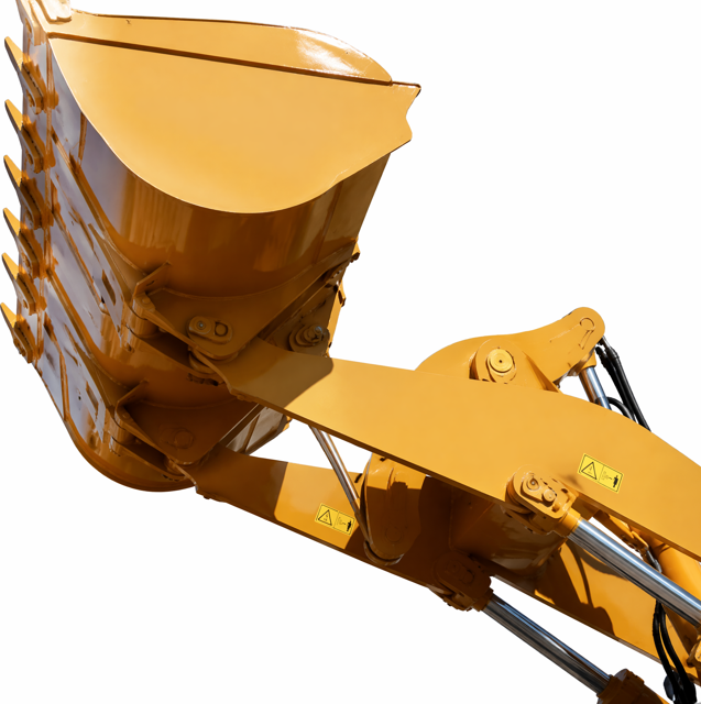 Carregadeira de Rodas para Construção Pesada, Design Seguro, Carregadeira Frontal de Fácil Manutenção para Obras de Mineração e Construção